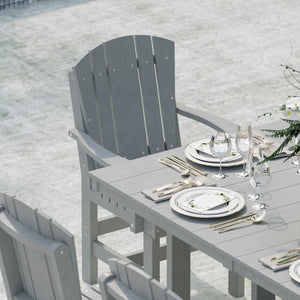 Heritage 7-Piece 44"x72" Dining Set - The Charming Bench Company