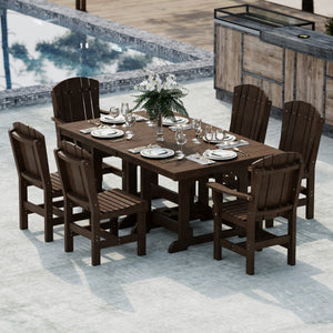 Heritage 7-Piece 44"x72" Dining Set - The Charming Bench Company
