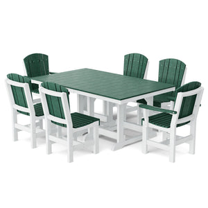 Heritage 7-Piece 44"x72" Dining Set - The Charming Bench Company