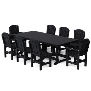 Heritage 9-Piece 44"x94" Dining Set - The Charming Bench Company