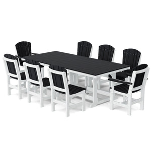 Heritage 9-Piece 44"x94" Dining Set - The Charming Bench Company