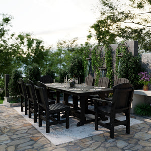 Heritage 9-Piece 44"x94" Dining Set - The Charming Bench Company