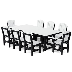 Heritage 9-Piece 44"x94" Dining Set - The Charming Bench Company