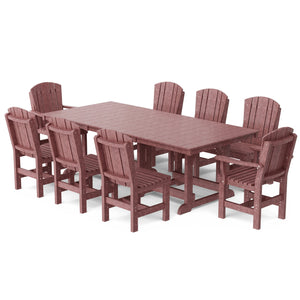 Heritage 9-Piece 44"x94" Dining Set - The Charming Bench Company