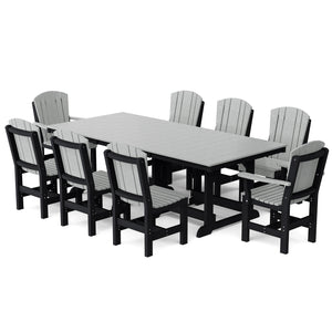Heritage 9-Piece 44"x94" Dining Set - The Charming Bench Company
