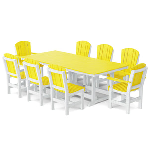 Heritage 9-Piece 44"x94" Dining Set - The Charming Bench Company