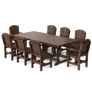 Heritage 9-Piece 44"x94" Dining Set - The Charming Bench Company