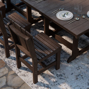 Heritage 9-Piece 44"x94" Dining Set - The Charming Bench Company