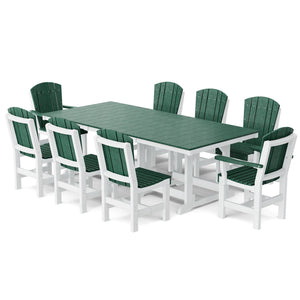 Heritage 9-Piece 44"x94" Dining Set - The Charming Bench Company