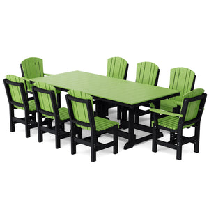 Heritage 9-Piece 44"x94" Dining Set - The Charming Bench Company