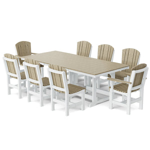 Heritage 9-Piece 44"x94" Dining Set - The Charming Bench Company