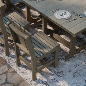 Heritage 9-Piece 44"x94" Dining Set - The Charming Bench Company