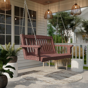 Classic Mission Swing - The Charming Bench Company