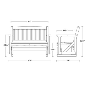 Classic Mission Glider - The Charming Bench Company