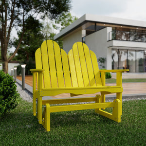 Classic Adirondack Glider - The Charming Bench Company