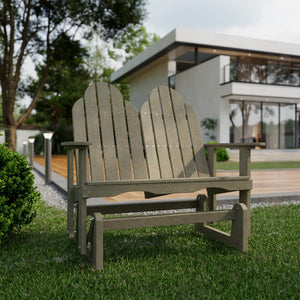 Classic Adirondack Glider - The Charming Bench Company