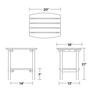 Classic Side Table - The Charming Bench Company