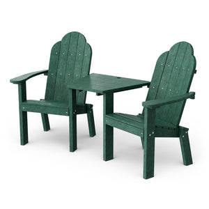 Classic Deck Chair Tete-a-Tete Bench - The Charming Bench Company