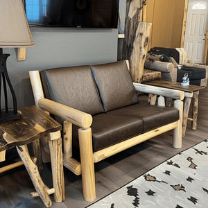 Lakeland Frontier Log Loveseat