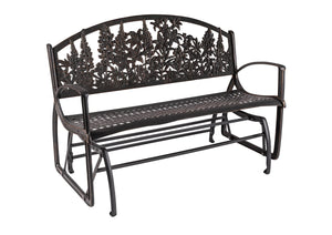 PDG-WFLwildflower-iron-glider-bench-1-anglejpg
