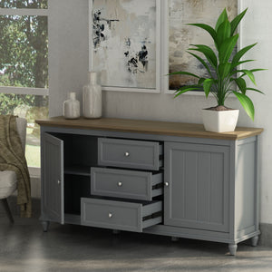 Chenon Sideboard - Grey & Brown - The Charming Bench Company