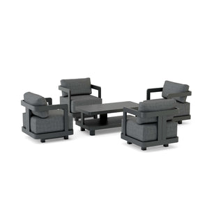 Granada 5-Piece Deep Seating Set - The Charming Bench Company