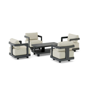 Granada 5-Piece Deep Seating Set - The Charming Bench Company