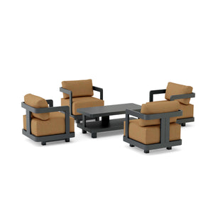 Granada 5-Piece Deep Seating Set - The Charming Bench Company