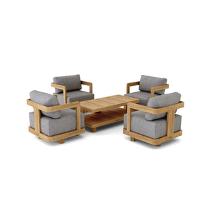 Granada 5-Piece Deep Seating Set - The Charming Bench Company