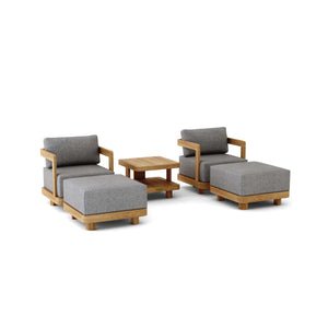 Granada 5-Piece Deep Seating Set 1 - The Charming Bench Company