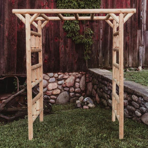 Cedar Log Arbor - Small Log Arbor