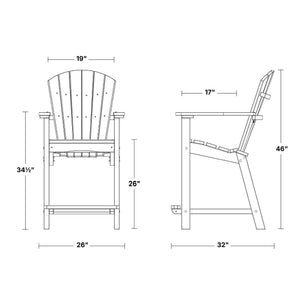 Classic 26” High Dining Chair Dining Set