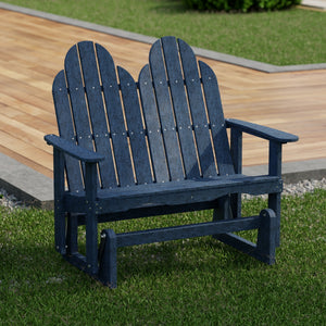 Classic Adirondack Glider Outdoor Glider