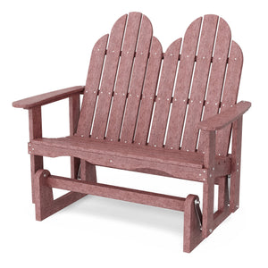 Classic Adirondack Glider Outdoor Glider