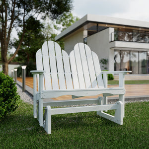 Classic Adirondack Glider Outdoor Glider