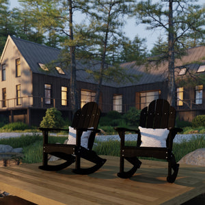 Classic Adirondack Rocker Rocking Chair