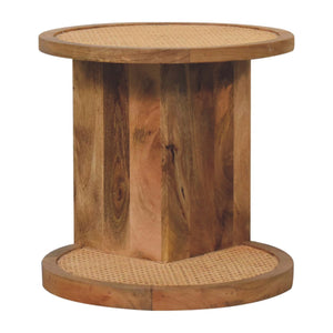 Close-knit Corner End Table Bench