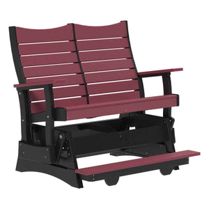 Contour Balcony Glider Porch Swing 4ft / Cherrywood & Black