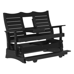 Contour Balcony Glider Porch Swing 5ft / Black