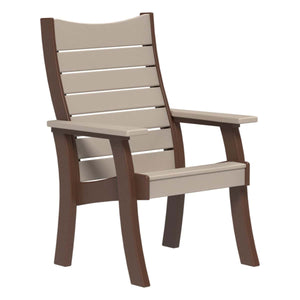 Contour Bench (2' and 4') Porch Swing 2ft / Weatherwood & Chestnut Brown