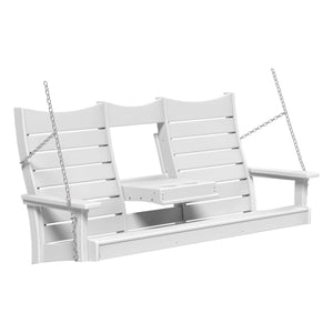 Contour Swing Porch Swing 5ft / White