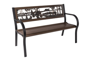 Tube Steel Farmstead Bench - The Charming Bench Company