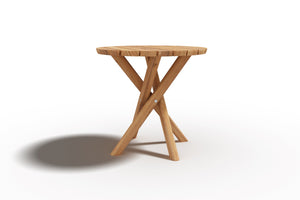 Fleur Round Teak Outdoor Side Table Outdoor Table