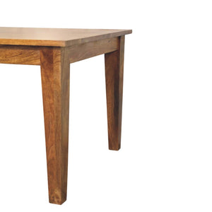 Golden Teak Solid Wood Dining Table Bench