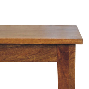 Golden Teak Solid Wood Dining Table Bench
