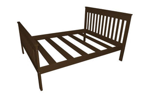 Harmony Bed - Twin, TwinXL, Full and Queez Size Beds Twin / Coffee Paint