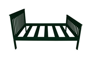 Harmony Bed - Twin, TwinXL, Full and Queez Size Beds Twin / Dark Green Paint
