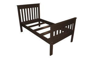 Harmony Bed - Twin, TwinXL, Full and Queez Size Beds Twin / Rich Tobacco