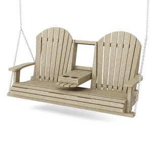 Heritage 5' Swing With Console Porch Swing