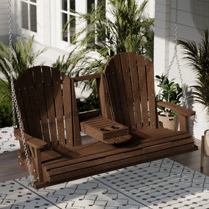 Heritage 5' Swing With Console Porch Swing